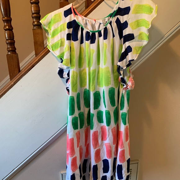 crown & ivy Dresses & Skirts - Crown & Ivy colorful ruffle sleeve dress